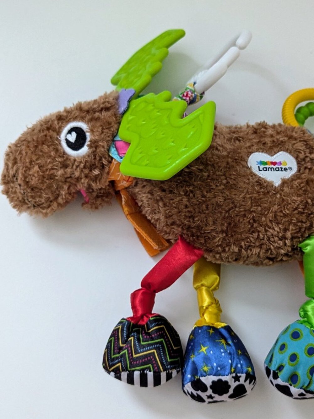 Lamaze Mortimer the Moose Baby Sensory Teether Clip On Toy